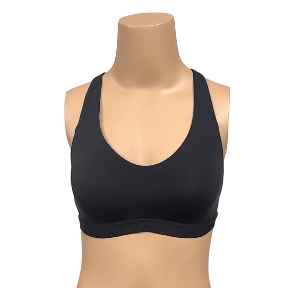 Lululemon Up for It Bra Sz 32C or 32B Black Wireless Padded Medium Support - Picture 1 of 8
